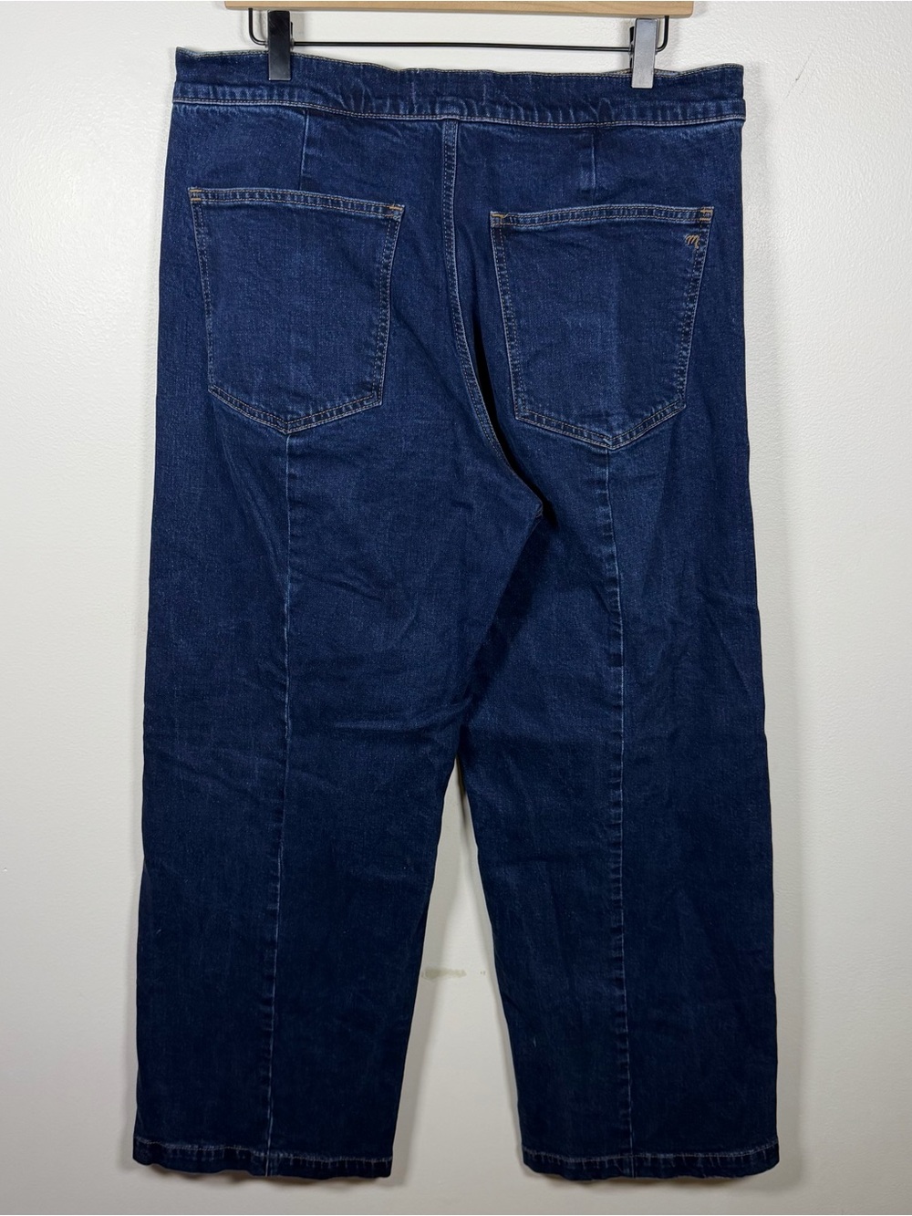 Madewell Emmett Wide Leg Jeans Women Size 32 Classic Blue High Rise Casual Boho - Picture 3 of 7